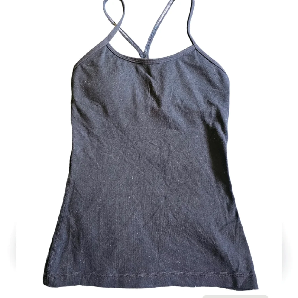 Lululemon black bra protection tank top‎ size XS-S